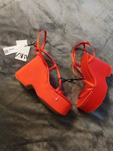 Zara plateau sandalen - plateau, gr.38