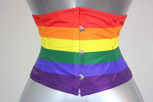 Regenbogen unterbrustkorsett - regenbogen,