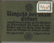 Notgeld erfurt scheine alle - 5,