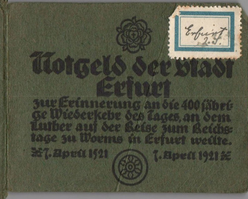 Notgeld erfurt scheine - notgeld,