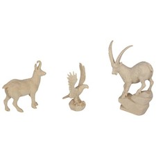 3 Holz Tiere natur: Adler H5,5