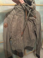 Naketano Damen Jacke Blouson Übergangsjacke Oliv Grün L Neuwertig Ungetragen