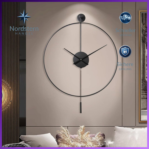 Wanduhr 50cm modern - wanduhr, Ø