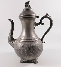 Zinn Kaffeekanne 19. Jh
