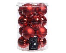 16 Weihnachtskugeln 8cm Glas Christbaumkugeln Anhänger Weihnachtsbaumschmuck uni