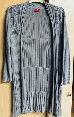 Long weste feinstrick mit - feinstrick,