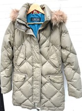 Cinque Daunen Long-Jacke Gr. 36 Khaki sehr gut