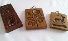 3 versch. Wachsbilder Springerle "Reh Blumenmädchen", "Hirsch", "Rose" unbenutzt
