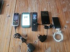 5 Konvolut Alte Handys, Siemens, Cat, Samsung, Nokia und Ipod