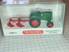 Wiking H0 1/87 039802 Normag Faktor I mit Pflug - laubgrün - 