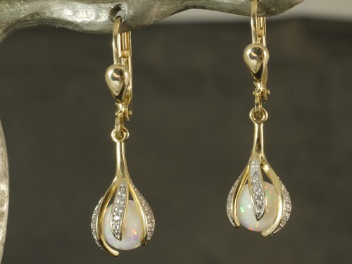 585 gold ohrringe mit - mit, 6