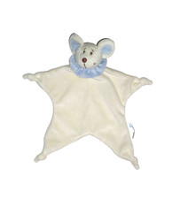 Schmusetuch Bambia Maus Mäuschen Mouse beige blau Schnuffeltuch Kuscheltuch