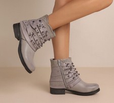 Damen Stiefeletten Nieten
