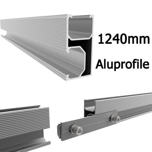 Aluprofil 124cm solarschiene - 124cm,