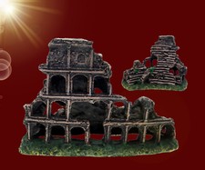 Aquarium Deko 🐟 COLOSSEUM RUINE 🐟 Höhle Zubehör Italien Rom Dekoration