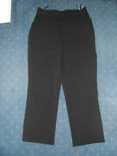 leichte Stoffhose Gr.44 schwarz feiner Nadelstreifen 80 er Jahre !!