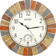 OCEST 13 Zoll Gartenuhr