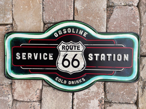 Blechschild route usa - 66,