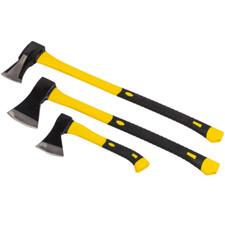 3er Axt Set Beil Spaltaxt Spaltbeil Spalthammer Handbeil Universalbeil Holzaxt