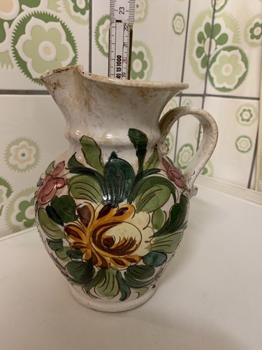 Keramik krug vase signiert - vase,