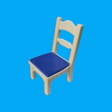 Playmobil - Küchenstuhl Stuhl - weiß / blau - aus Set 5317 4145 5763 5120