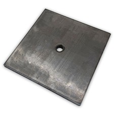 Ankerplatte Stahlplatte Mittelloch Zuschnitt 3 - 20 mm Metallplatte Kopfplatte