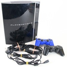 Sony PS3 Playstation 3 Konsole Fat 500GB schwarz Zubehörpaket 2x Controller