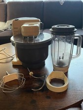 Alte Bosch Küchenmaschine UM4 beige mit Mixer-Aufsatz voll funktionsfähig