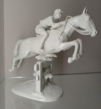 Rosenthal Figur Hürdenreiterin Pferd  ALBIN DÖBRICH  S 1685, RAR 1. Wahl