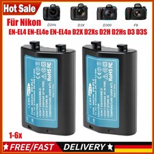 1-6x EN-EL4A EN-EL4E EN-EL4 Akku Für Nikon D2H D2Hs D2X D2Xs F6 D3 D3S D300 D3X