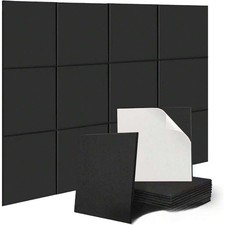 24Stk Akustik Wandpaneel Studio Schallschutz Akustikplatten selbstklebend NEU