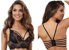 AXAMI  KUNSTLEDER SPITZE BH