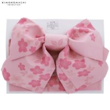 Kimono Yukata vorgebunden Obi Kyoto hellrosa Sakura Japan kostenloser Versand