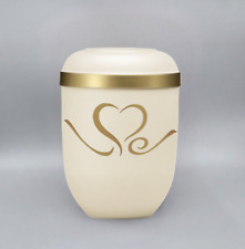 Bio Urne Naturstoff  Gratis Versand Zertifikat Biourne Top Bestatter Farbe Creme