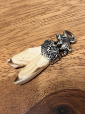 Sau Zahn  Fassung Silber 835