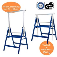 Gerüstbock Unterstellbock Klappbock 2x Böcke Stützbock Gerüst höhenverstellbar