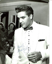 ELVIS PRESLEY Autogramm original signiert Foto ca. 25,5 x 19,5 cm
