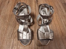 Alba Moda High Heels Pumps Schuhe mit Riemchen Damen silber Gr. 41