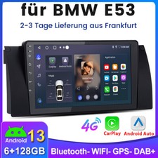 6+128G Für BMW 5er E39 X5 E53 7er E38 Android 13 Carplay Autoradio GPS NAVI DAB+