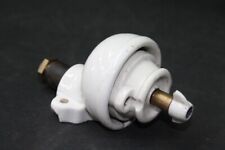 alter Schalter Porzellan Drehschalter Art Deco Messing Retro Lichtschalter RAR