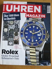 UHREN-MAGAZIN Nr 7/8  2009 Preisführer Rolex Oyster Perpetual Submariner Date