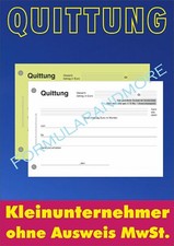 QUITTUNGSBLOCK f