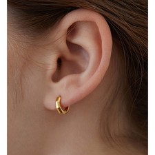 925 Silber Creolen vergoldet