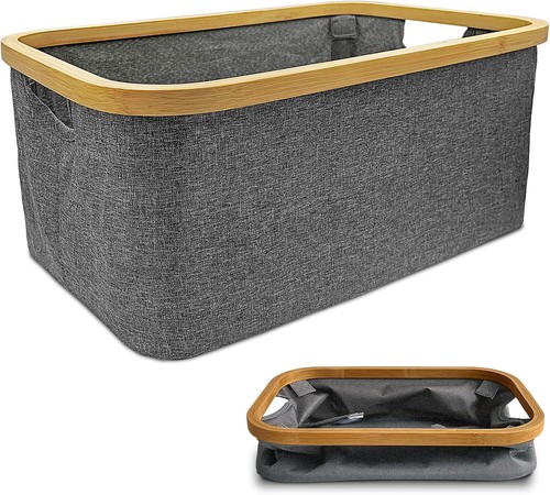 Wäschekorb faltbar 50l - faltbar, grau