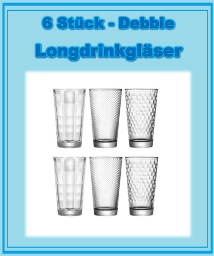 Longdrinkgläser trinkglas - 6,