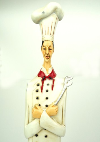 Deko figur koch mit - mit, löffel