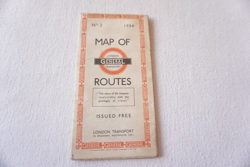 1934 karte von london - nr.,