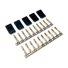 5 Stück Female Servo Stecker Vergoldet JST-SH Futaba Robbe kompatibel Crimp Pins