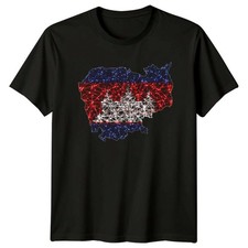 Kambodscha Karte Flagge Grafik