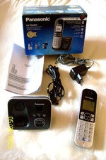 Schnurlos Telefon--PANASONIC:KX-TG6821, mit Basisstation + AB--funktionstüchtig